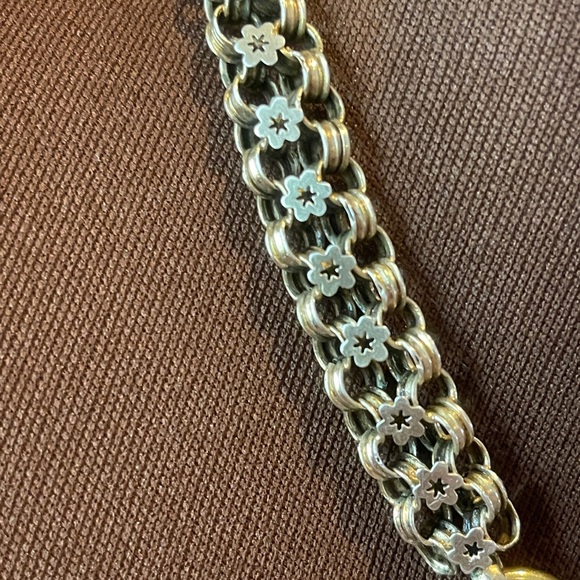 Antique Victorian C1880 Goldfilled /Silver Book Chain-silver 10k Gold Locket - Picture 4 of 15